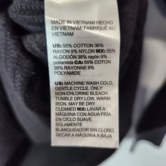 NWT Chico's Asymmetrical Hem Ribbed Tunic in Black‎ Size 2 (US Size Large) - Picture 6 of 6